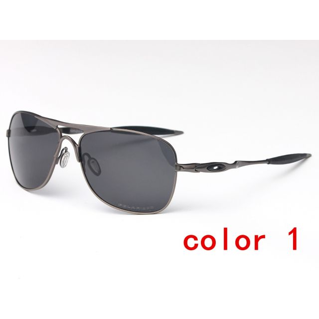 Oakley Crosshair Sunglasses Gray Frame Prizm Black Polarized Lens