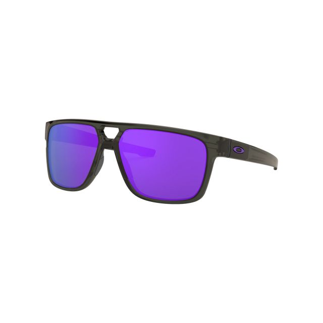 Oakley Crossrange Patch sunglasses Grey Smoke frame Violet Iridium lens