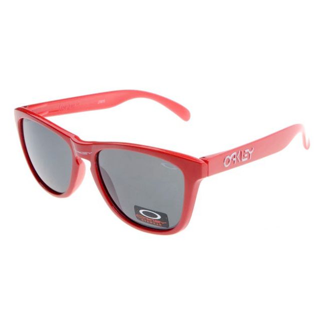 Oakley frogskins sunglasses in red and black iridium