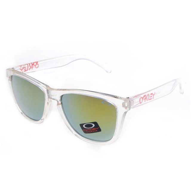 Oakley frogskins sunglasses in crystal / fire iridium