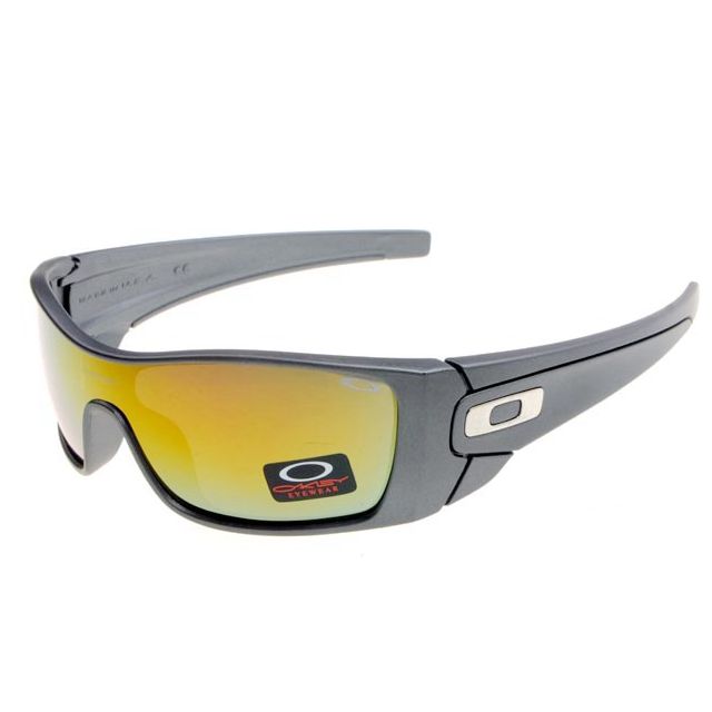 Oakley fuel cell sunglasses in matte grey / fire iridium
