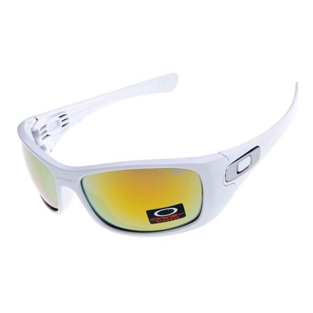 Oakley hijinx sunglasses in white / fire iridium sale
