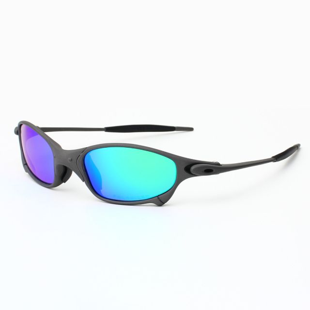 Oakley Juliet Sunglasses Polarized Black/Blue 