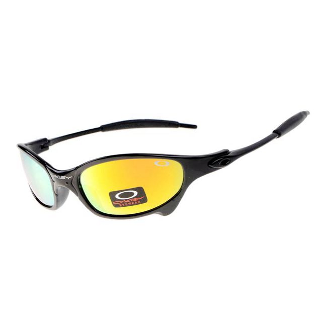 Oakley juliet sunglasses in polished black / fire iridium