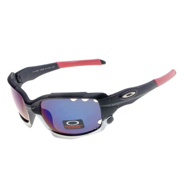 Oakley limited edition fathom racing jacket sunglasses in polished black / ice iridium
