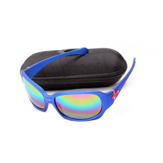 Oakley script Sunglasses matte blue/colorful iridium
