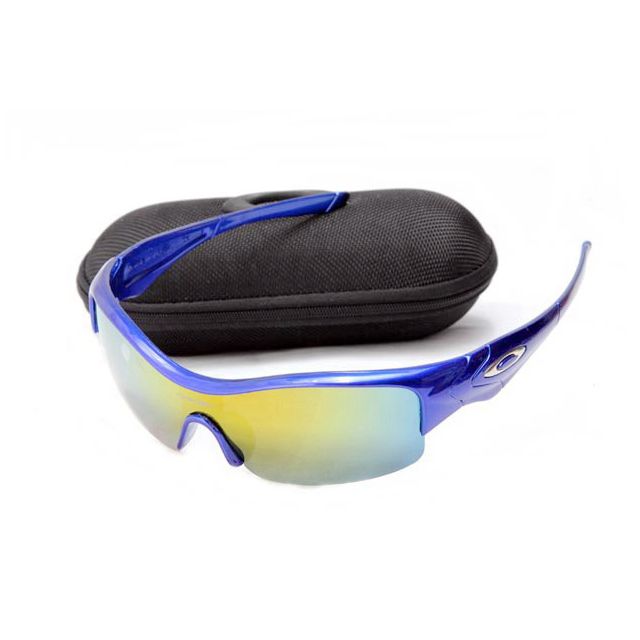 Oakley straight jacket Sunglasses polished blue/fire iridium