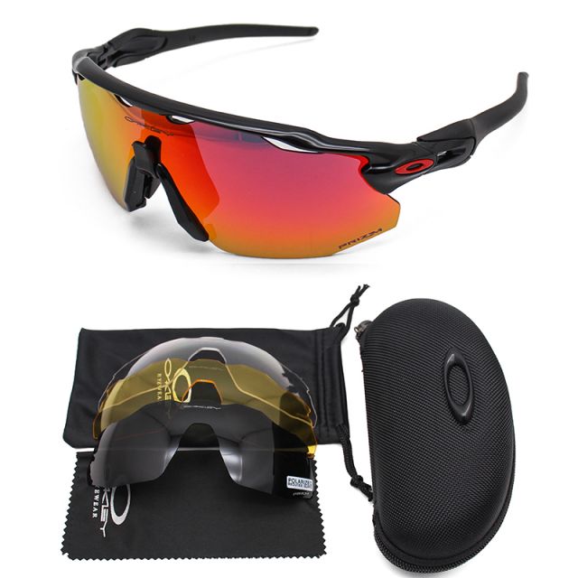 Oakley Radar EV Sunglasses Polished Black/Fire Iridium