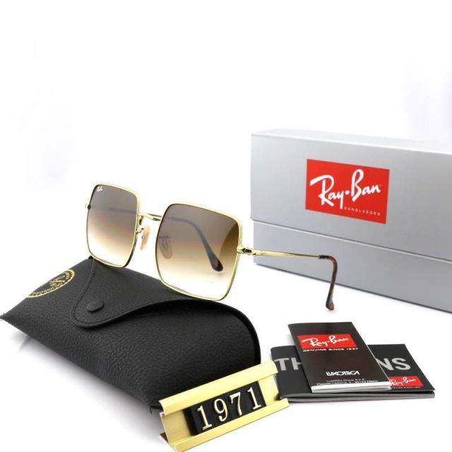 Ray Ban RB1971 Sunglasses Gradient Light Brown/Gold with Black