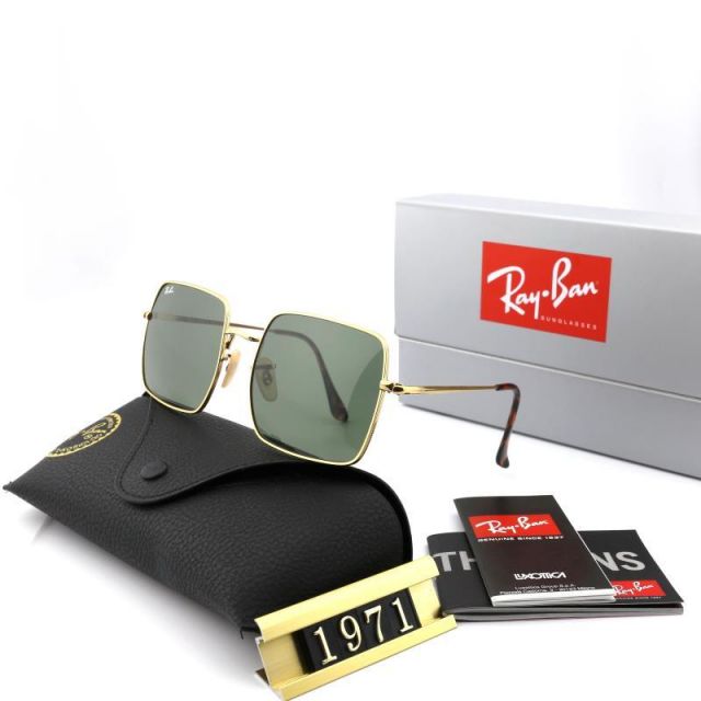 Ray Ban RB1971 Sunglasses Green/Gold with Black