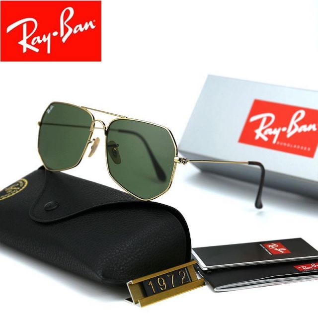 Ray Ban RB1972 Sunglasses Green/Gold with Black