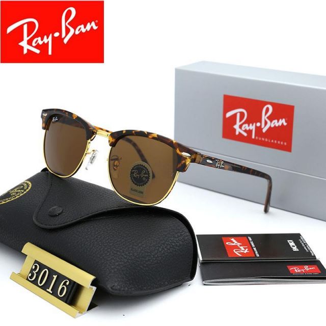 Ray Ban RB3016 Sunglasses Brown/Gold with Brown