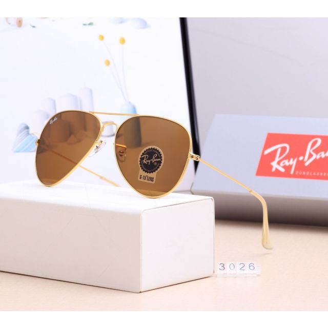 Ray Ban RB3026 Sunglasses Brown/Gold