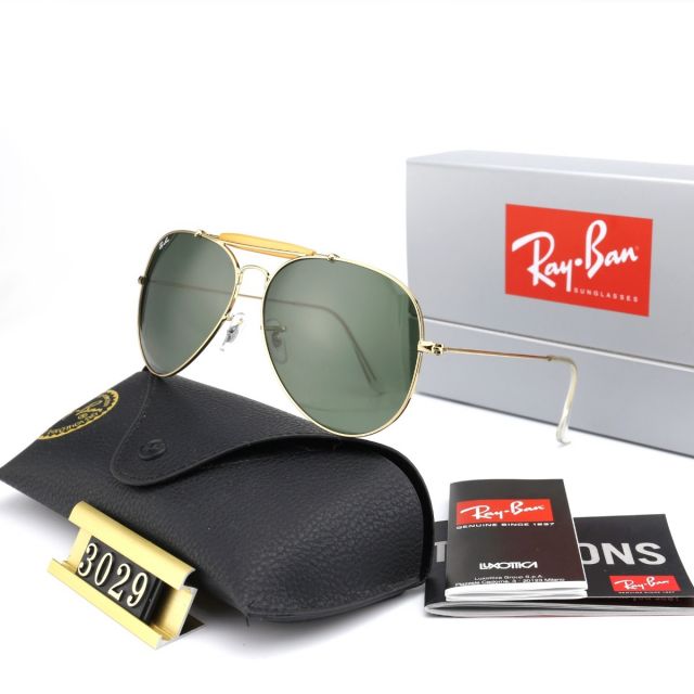 Ray Ban RB3029 Sunglasses Green/Gold