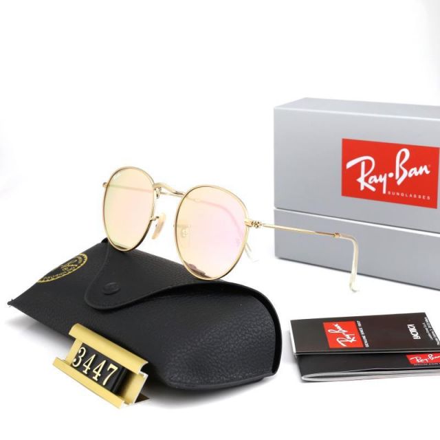 Ray Ban RB3447 Sunglasses Light Yellow/Sliver