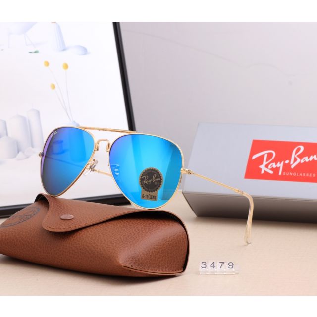 Ray Ban RB3479 Sunglasses Blue/Gold