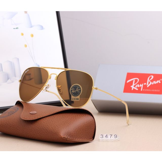Ray Ban RB3479 Sunglasses Brown/Gold
