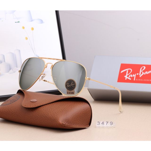 Ray Ban RB3479 Sunglasses Gray/Gold