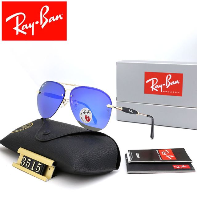 Ray Ban RB3515 Sunglasses Hyper Blue/Gold with Black