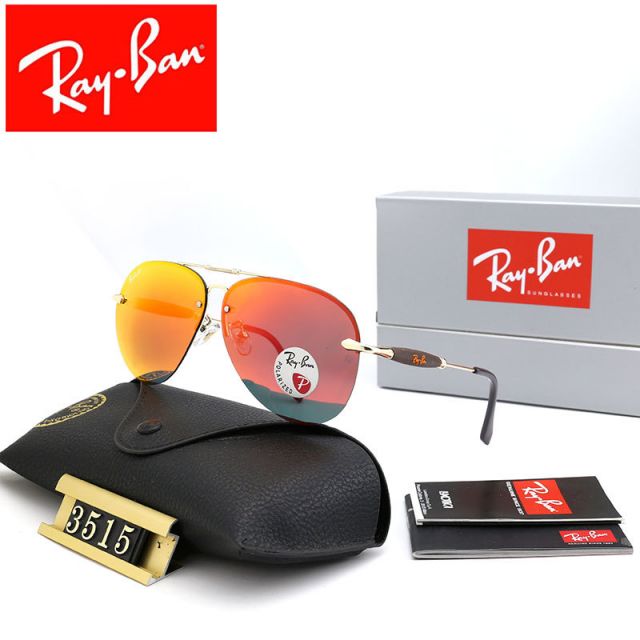 Ray Ban RB3515 Sunglasses Orange/Gold with Black