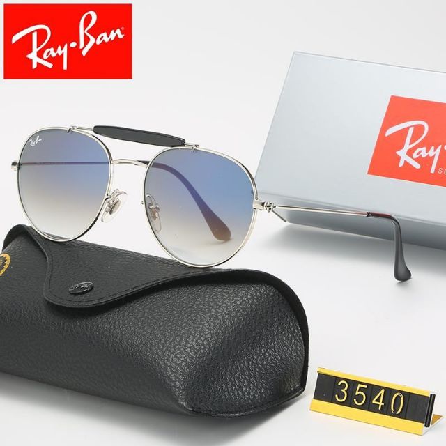 Ray Ban RB3540 Sunglasses Gradient Blue/Sliver with Black