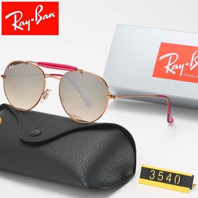 Ray Ban RB3540 Sunglasses Light Brown/Rose with Pink
