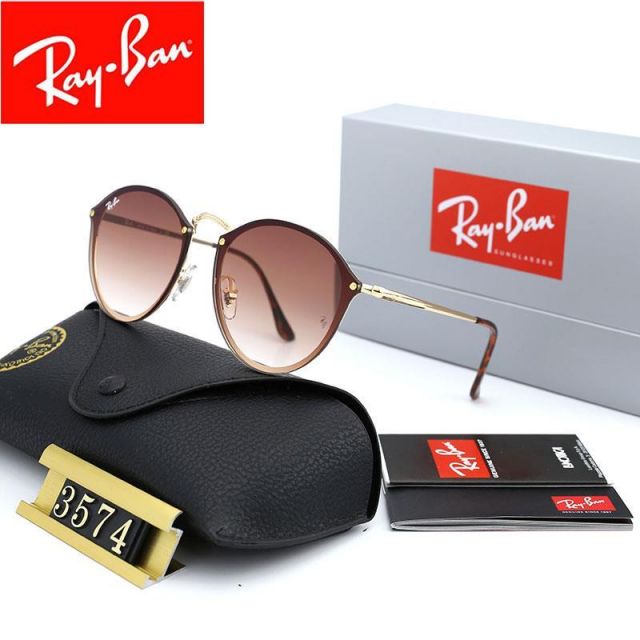 Ray Ban RB3574 Sunglasses Light Brown/Gold with Tortoise