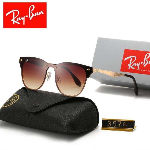 Ray Ban RB3576 Sunglasses Brown/Gold with Brown