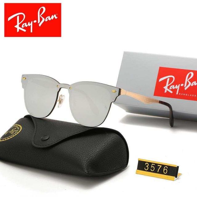 Ray Ban RB3576 Sunglasses Gray/Gold with Brown