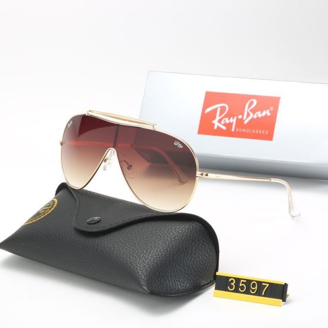 Ray Ban RB3597 Sunglasses Brown/Gold