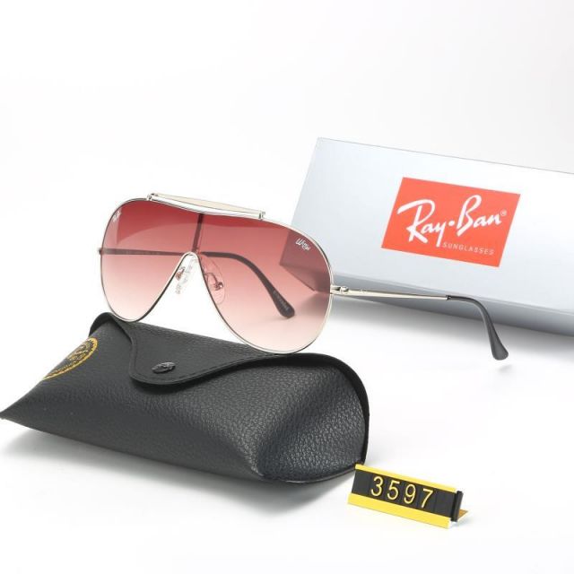 Ray Ban RB3597 Sunglasses Rose/Gold with Black