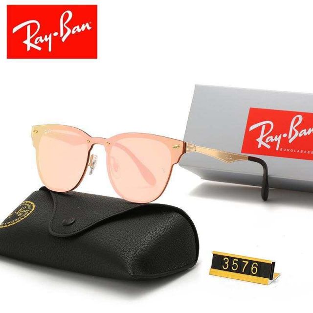 Ray Ban RB3597 Sunglasses Rose/Gold with Brown