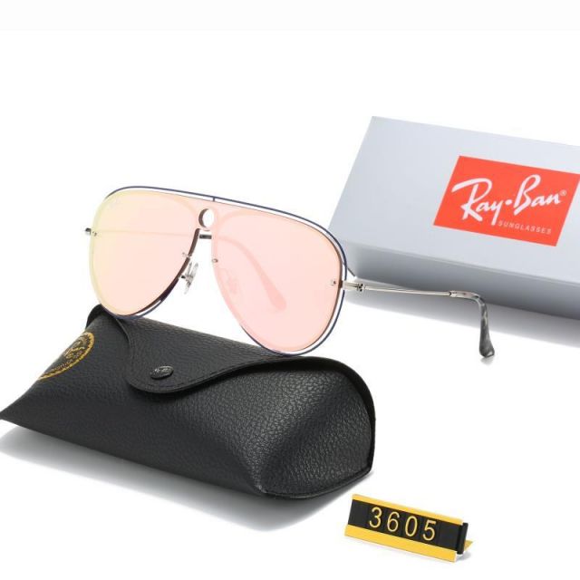 Ray Ban RB3605 Sunglasses Rose/Silver with Black