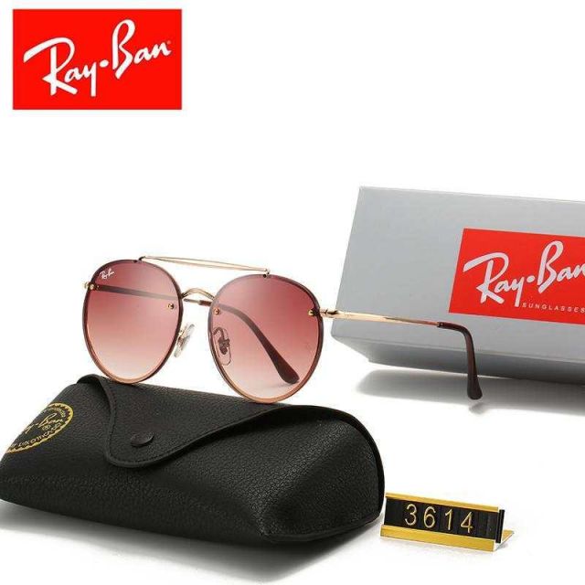 Ray Ban RB3614 Sunglasses Rose/Gold  with Brown