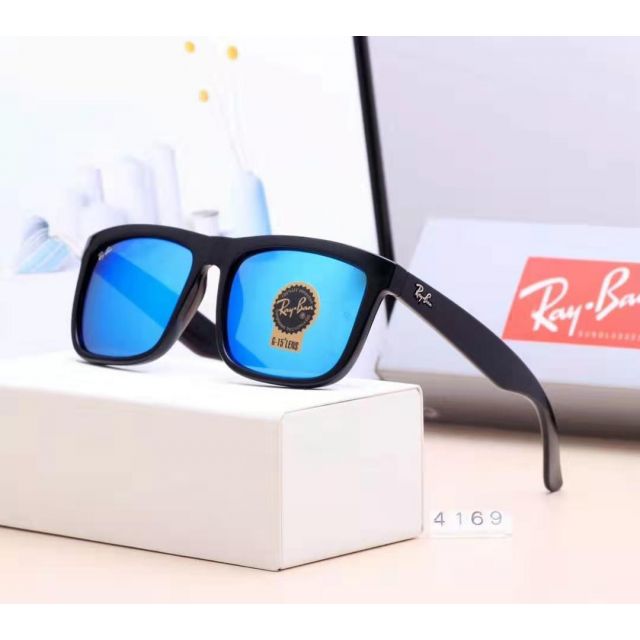 Ray Ban RB4169 Sunglasses Light Blue/Black