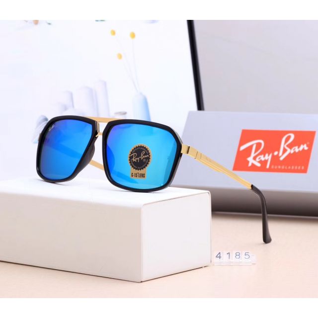 Ray Ban RB4185 Sunglasses Blue/Gold with Black
