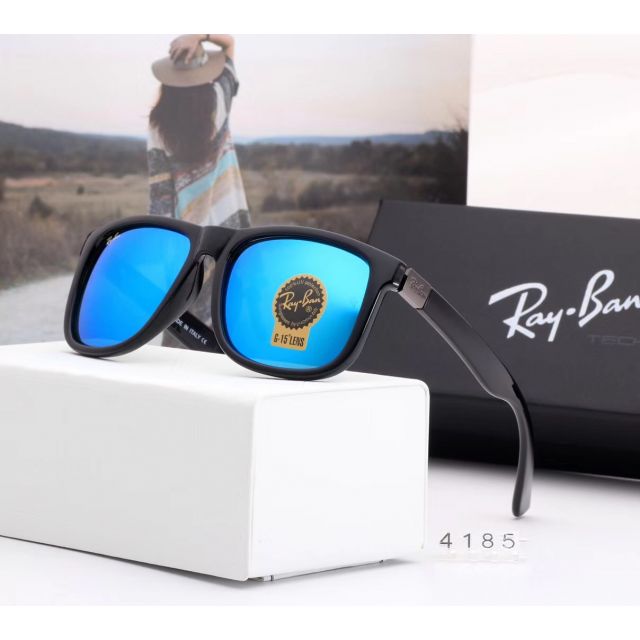 Ray Ban RB4185 Sunglasses Light Blue/Black