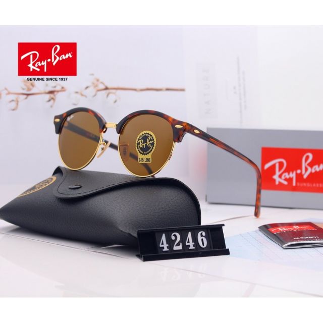 Ray Ban RB4246 Sunglasses Brown/Tortoise with Gold
