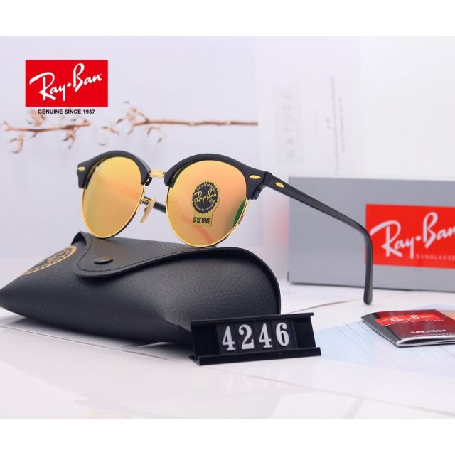 Ray Ban RB4246 Sunglasses Orange/Black with Gold