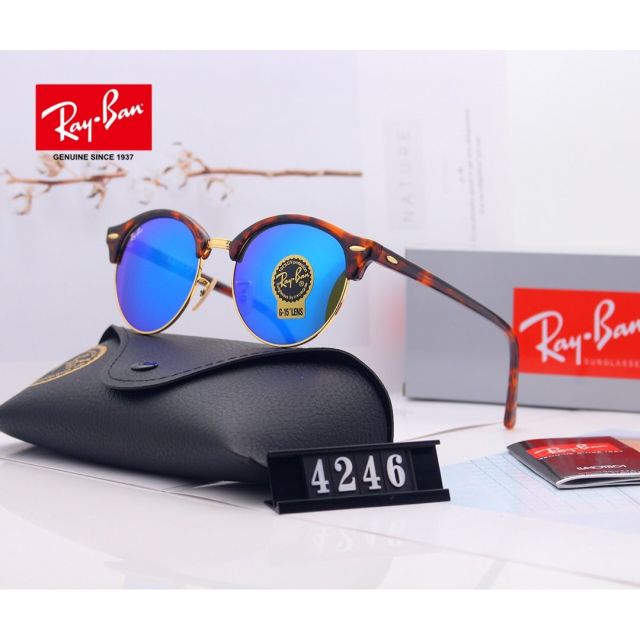 Ray Ban RB4246 Sunglasses Blue/Tortoise with Gold