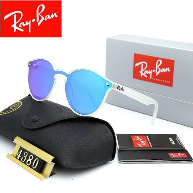 Ray Ban RB4380 Sunglasses Blue/White