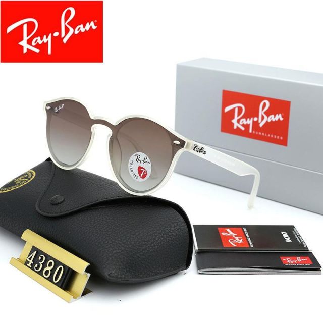 Ray Ban RB4380 Sunglasses Brown/White