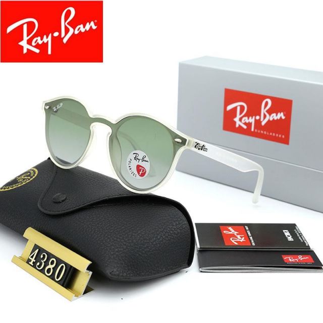 Ray Ban RB4380 Sunglasses Green/White