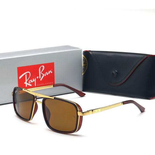  Ray Ban RB4414 Sunglasses Brown/Gold with Brown