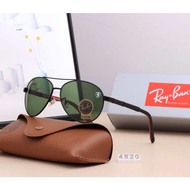 Ray Ban RB4820 Sunglasses Green/Gold with Black