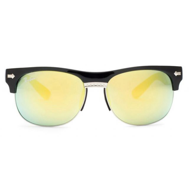 Ray Ban RB20257 Clubmaster Sunglasses Black/Crystal Green