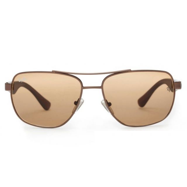 Ray Ban RB2483 Aviator Sunglasses Brown/Clear Brown