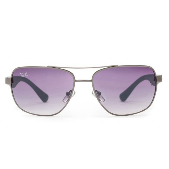 Ray Ban RB2483 Aviator Sunglasses Silver/Light Purple