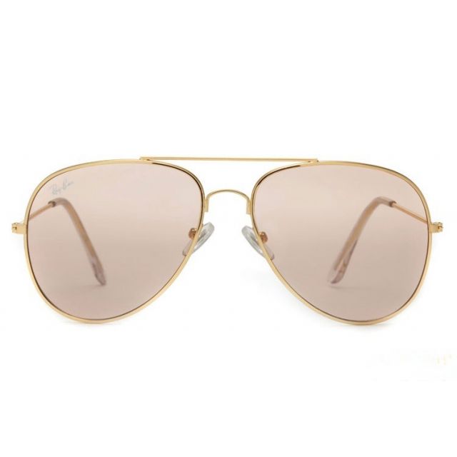 Ray Ban RB3025 Aviator Sunglasses Gold/Light Pink