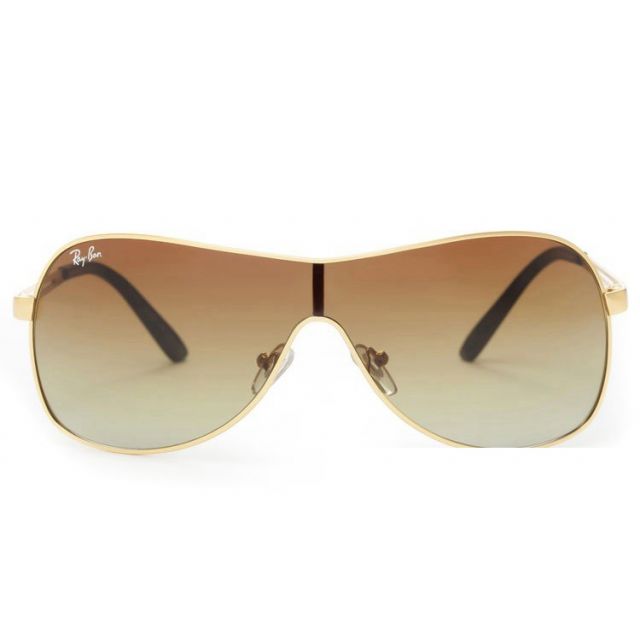 Ray Ban RB3466 Highstreet Sunglasses Gold/Light Brown Gradient